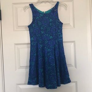 Girls blue formal dress